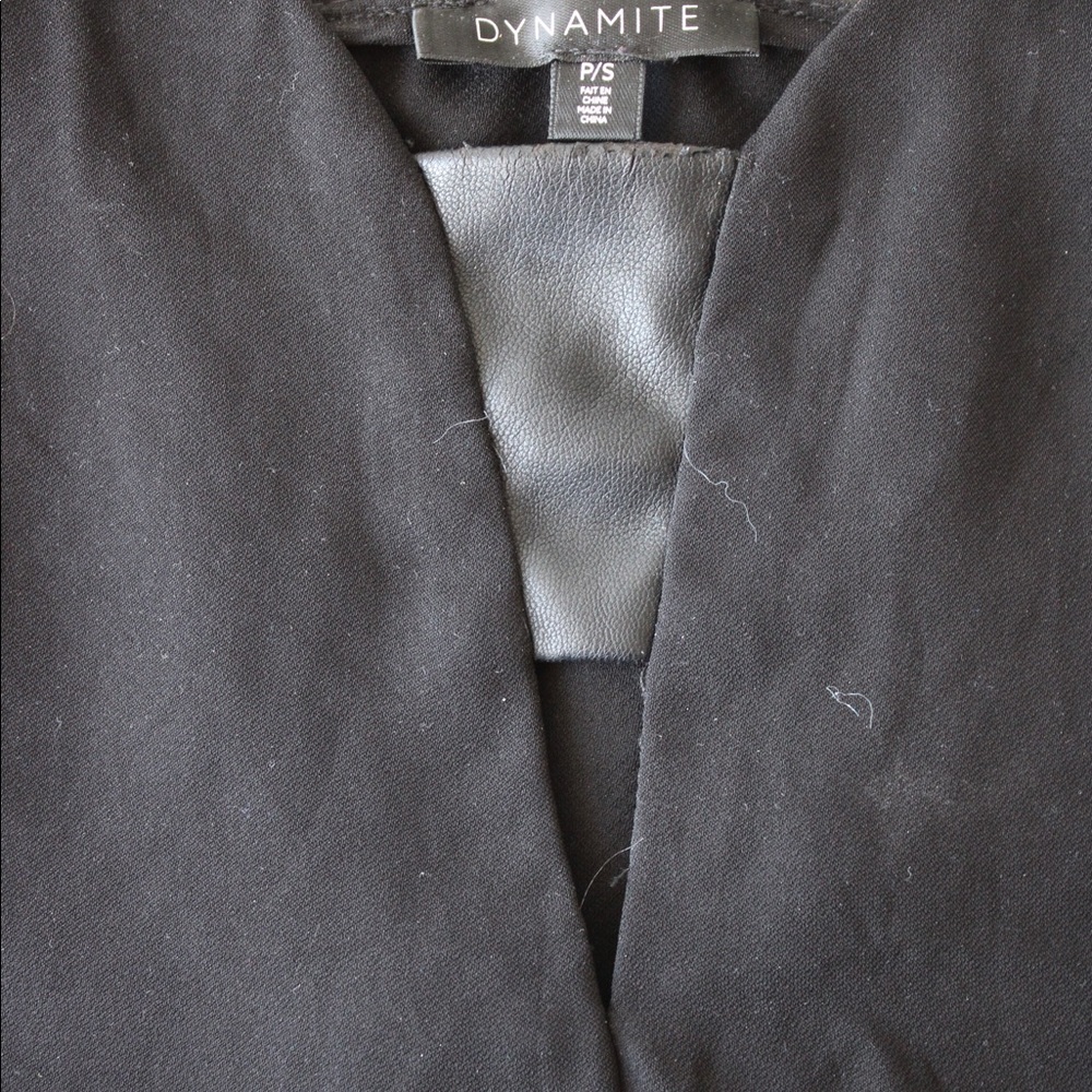 Dynamite Plunge Neck Blouse